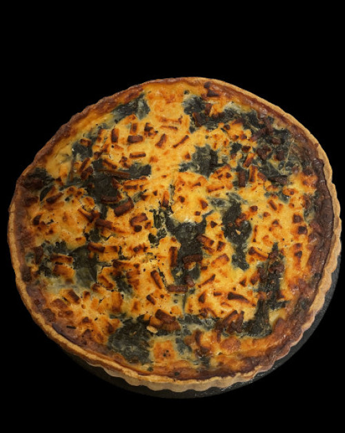 Grande quiche saumon épinards