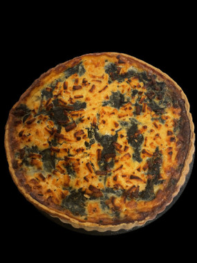 Grande quiche saumon épinards
