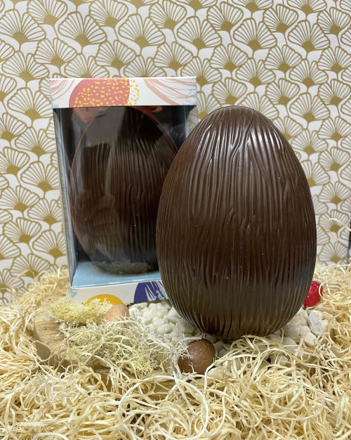 oeuf garni 380 Grs chocolat noir