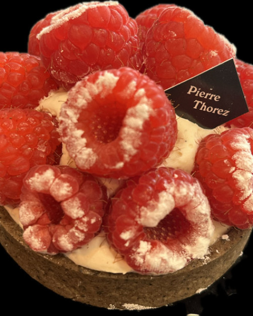 La tartelette framboises végé