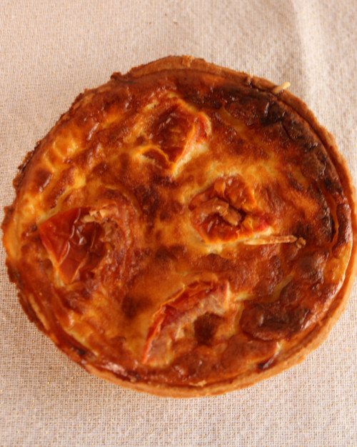 Quiche individuelle tomates jambon et moutarde