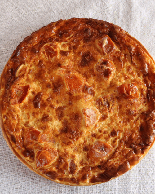Grande Quiche tomates jambon et moutarde