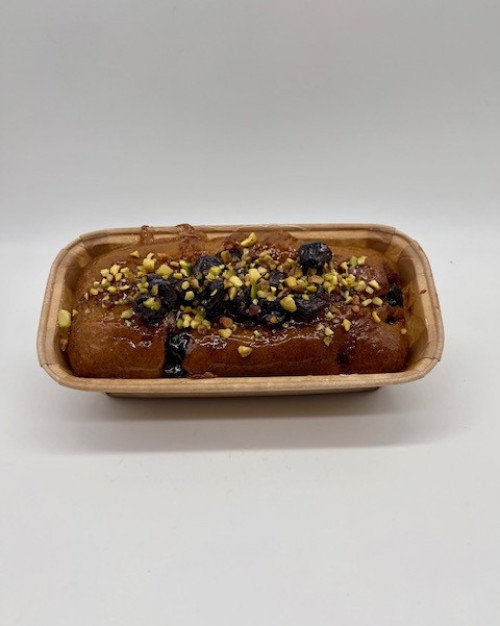 Le cake végé pistache griotte