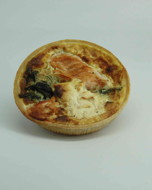 Quiche individuelle saumon épinard