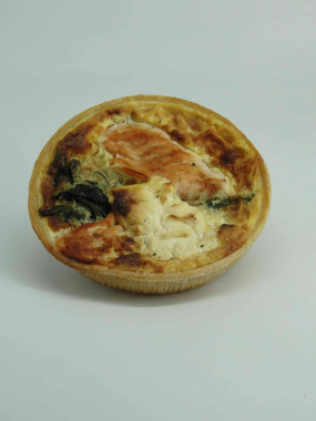 Quiche individuelle saumon épinard