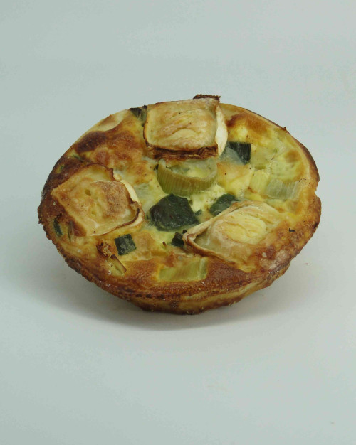 Quiche individuelle poireaux chèvre