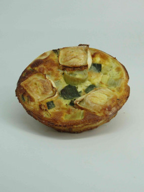 Quiche individuelle poireaux chèvre