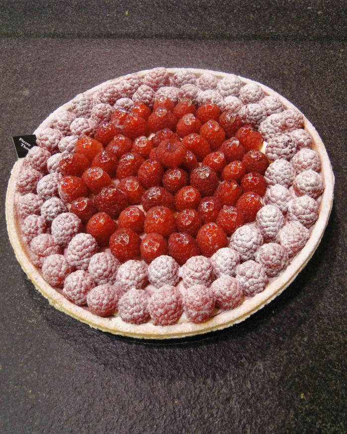 Tarte aux framboises 6 personnes