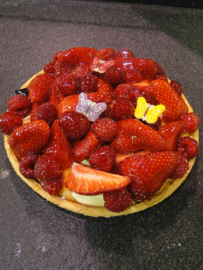 Tarte aux fraises 4 personnes